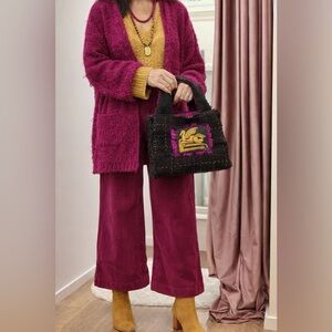 Fancy handmade reversible purse